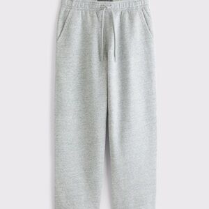 Abercrombie & Fitch Light Gray Fleece Joggers